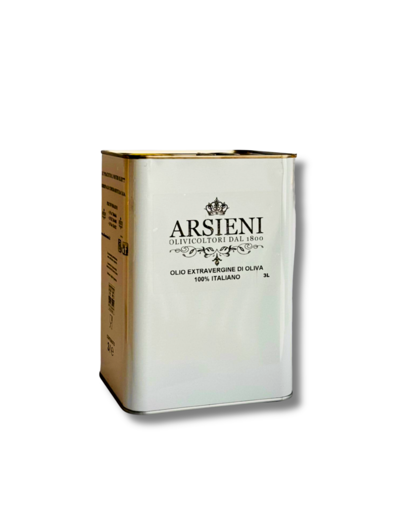 Olio Extra Vergine di Oliva Pugliese in latta da 3 Litri.