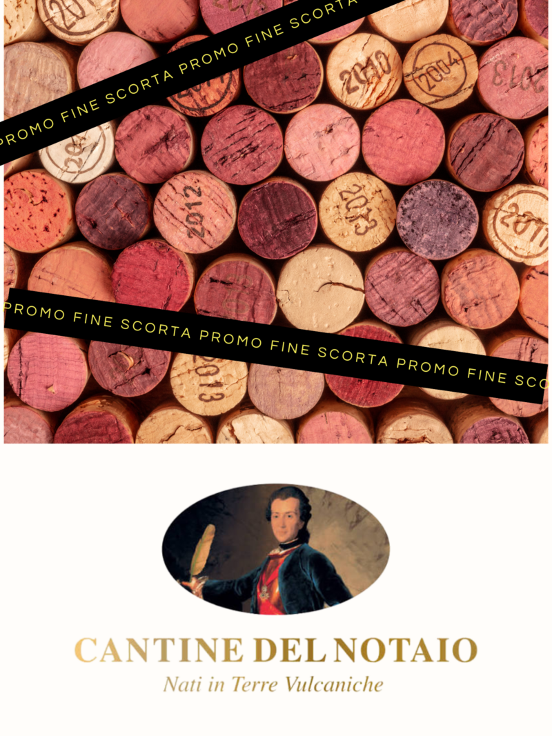 Cantine del Notaio: selezione vini in promozione.